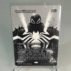 MTG Magic 0019 Opposition Agent Borderless Mythic Card MAR Universe Spiderman - Image 1