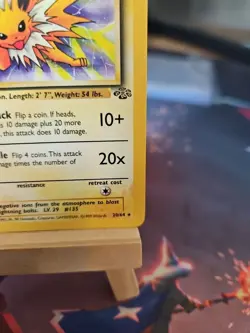 Pokemon TCG Jolteon Jungle Non-Holo Rare Card 1999 Near Mint Condition 20/64 - Image 4
