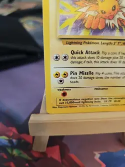 Pokemon TCG Jolteon Jungle Non-Holo Rare Card 1999 Near Mint Condition 20/64 - Image 5
