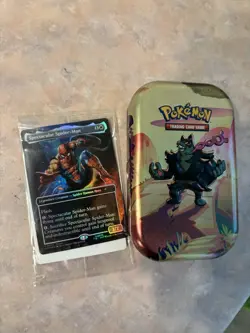 Magic The Gathering Spectacular Spider-Man Battle Damage Card Marvel Legends - Image 3