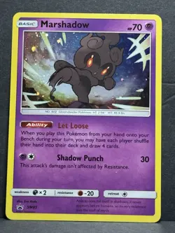 Pokemon Marshadow SM85 Black Star Promo Card Holo NM - Image 1