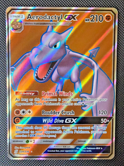 Pokemon Card - Aerodactyl GX - SM Unified Minds - Full Art - 224/236 - M/NM - Image 1