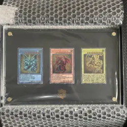 YuGiOh TCG 25th Anniversary Stainless Steel Egyptian God Cards Commemorative - Image 1