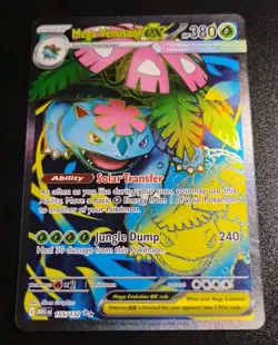 Venusaur ex 155/132 Mega Evolution FOIL HOLO POKEMON CARD FULL ART - Image 1
