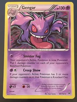 2015 Pokemon Gengar XY Breakthrough Cosmos Holo Card 60/162 - Image 1