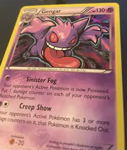 2015 Pokemon Gengar XY Breakthrough Cosmos Holo Card 60/162 - Image 2