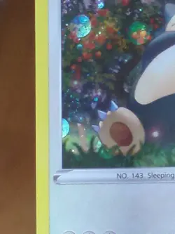 Snorlax 140/202 HD SWIRL Cosmos Holo Rare Promo Sword & Shield Pokemon Card NM - Image 5
