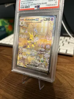 Pokemon Alakazam EX Holo Card 201/165 SV Scarlet & Violet 151 PSA Gem MT 10 - Image 3