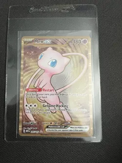 Pokemon TCG Mew EX Metal Gold NM 205/165 Scarlet & Violet 151 Promo Card - Image 1