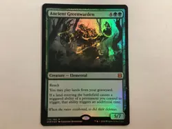 MTG Zendikar Rising ANCIENT GREENWARDEN Foil NM (0079BIN) Graded Power - Image 1