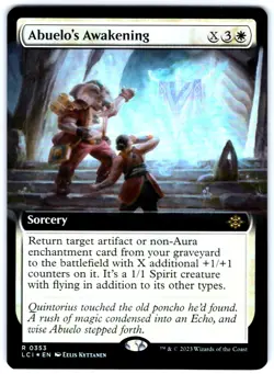 MTG Abuelo's Awakening 353 Extended Art Foil Lost Caverns of Ixalan - Image 1