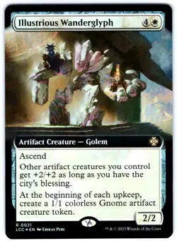 MTG Illustrious Wanderglyph 21 Extended Art Foil Lost Caverns of Ixalan - Image 1