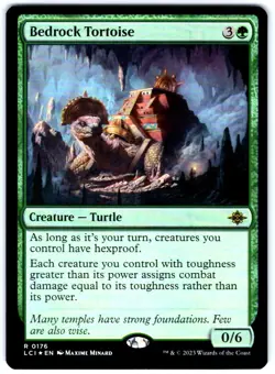 MTG Bedrock Tortoise 176 Foil Lost Caverns of Ixalan - Image 1