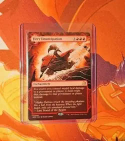 [1x] Fiery Emancipation Near Mint, English Wilds of Eldraine WOT 0042 MTG - Image 1