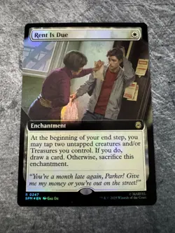 Rent Is Due (Extended Art) Marvel's Spider-Man Foil NM - MTG - Image 1