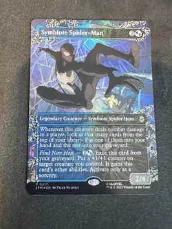 Symbiote Spider-Man (Borderless) R Marvel's Spider-Man 217 NM - foil - Image 1