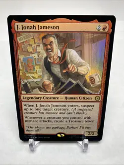 J. Jonah Jameson Marvel's Spider-Man Foil #81 Mint / NM - Image 1