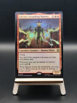 Electro, Assaulting Battery (Foil) - #76 - Rare - Marvel's Spider-Man - Image 1