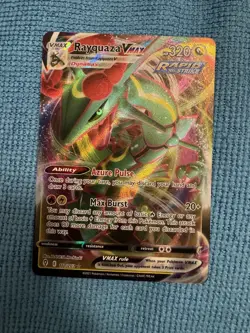 Pokemon TCG Rayquaza VMAX Holo Ultra Rare Card Evolving Skies 111/203 - Image 1