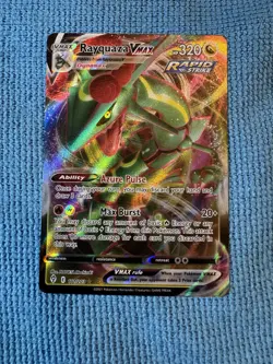 Pokemon TCG Rayquaza VMAX Holo Ultra Rare Card Evolving Skies 111/203 - Image 2
