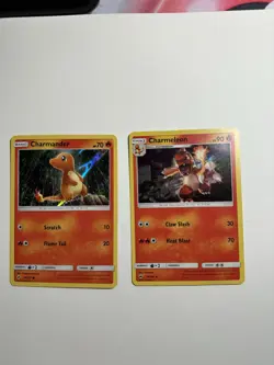 Pokemon TCG Burning Shadows Charmander 18/147 & Charmeleon 19/147 Brand New 2017 - Image 1