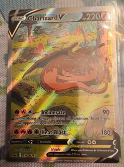 CHARIZARD V 2022 POKEMON SWORD & SHIELD BLACK STAR PROMO A #SWSH260 Q5571 - Image 1