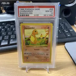 Pokemon 1999 Base Set Shadowless Charmander 46/102 PSA 10 GEM MINT WOTC - Image 1