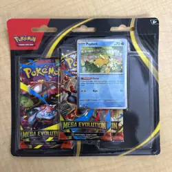 Pokemon TCG- Mega Evolution Triple Blister - In Hand New / Sealed Psyduck - Image 1