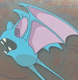 Zubat #41 Holo Foil Blue Logo Pokemon Topps TV Animation Edition - Image 3