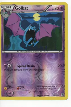 Golbat Reverse Holo - 54/135 -Plasma Storm Pokemon - Image 1