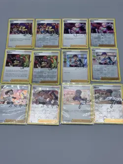 Pokemon Crown Zenith Signed Trainer Complete Holo/ Reverse Holo Set (12) - Image 3
