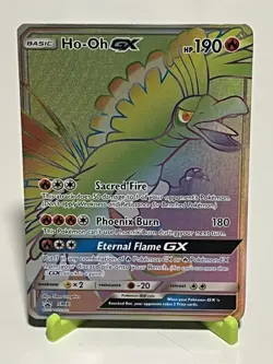 Pokemon HO-OH GX SM80 Sun & Moon SM Promo NM Condition - Image 1