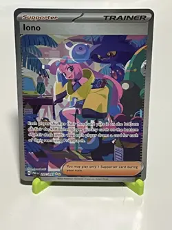 Pokemon Iono 237/091 Paldean Fates Special Illustration Rare NM Condition - Image 1