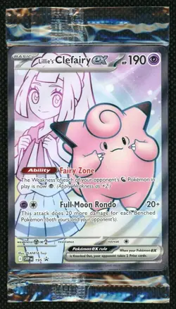 (Sealed) Pokemon TCG Scarlet & Violet Lillie’s Clefairy EX Promo 195 (Sealed) - Image 1