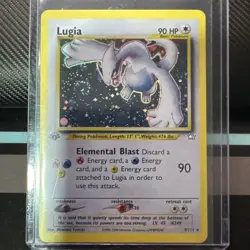 Pokemon TCG Lugia Neo Genesis 1st Edition Holo Rare 9/111 - Image 1