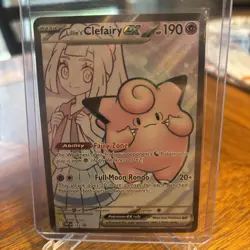 Pokemon Lillie’s Clefairy EX · Promo SVP 195 · Holo Full Art · NM/Mint - Image 1