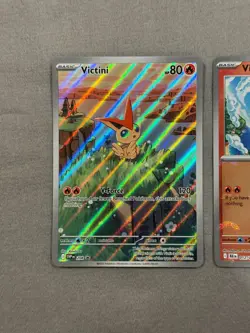 SET! Pokemon Black Bolt White Flare Victini Illustration Collection Promo #208 - Image 2