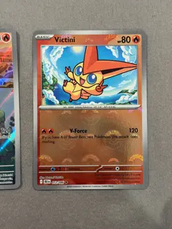 SET! Pokemon Black Bolt White Flare Victini Illustration Collection Promo #208 - Image 3