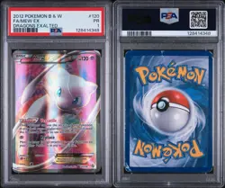 2012 Pokemon B&W Dragons Exalted FA/Mew EX PSA 1 VERY LOW POP - Image 3
