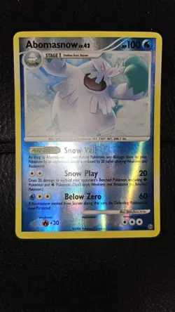 Pokemon TCG Abomasnow Reverse Holo Rare 12/100 NM Stormfront - Image 1