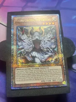 Yugioh TCG Blazing Cartesia, the Virtuous (Quarter Century Secret Rare) LP - Image 4