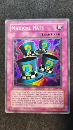 Yugioh! Holo Magical Hats PSV-033 Pharaoh's Servant 1st Edition - Image 1