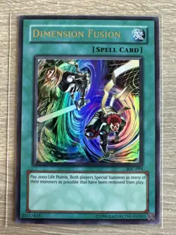 Yu-Gi-Oh Dimension Fusion IOC-094 NM Ultra Rare Unlimited Original Print - Image 1