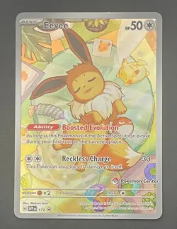 Pokemon Card Eevee 173 Black Star Promo Pokemon Center Stamped - Near Mint - Image 1