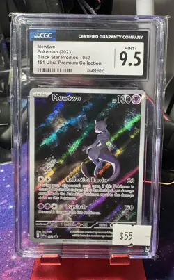 Pokemon Mewtwo Promo 052 CGC 9.5 Mint+ Pokemon Card - Image 1
