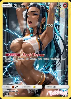 Nessa Shock Waifu Sexy Doujin ACG Custom Trainer Art card - Image 1
