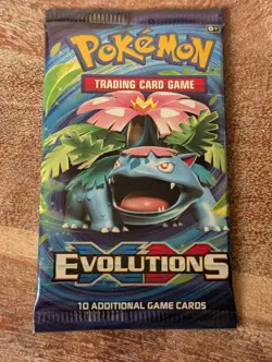 Pokemon XY Evolutions Single Booster Pack - Trading Card Game - Random Art Cover - Image 1