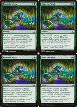 4x MTG 2018 HUNT THE WEAK - SORCERY - MAGIC CARD x4 copies - Image 1