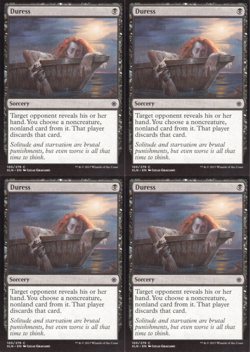 4x MTG 2017 DURESS 105/279 - SORCERY - MAGIC CARD x4 copies - Image 1