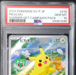 PSA 10 Pikachu PROMO 218/SV-P - Pokemon Card Japanese - Image 3